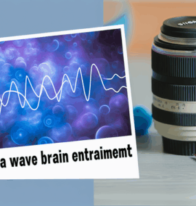 alt_text: A calming cover depicting theta brainwaves, blending science with tranquil blue and purple tones.