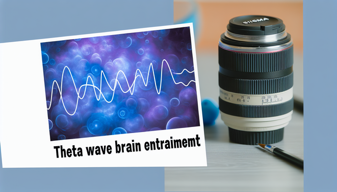 alt_text: A calming cover depicting theta brainwaves, blending science with tranquil blue and purple tones.