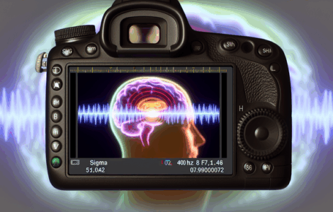 alt_text: A serene cover depicting a brain illuminated by 40 Hz gamma waves, enhancing memory themes.
