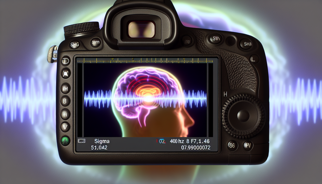 alt_text: A serene cover depicting a brain illuminated by 40 Hz gamma waves, enhancing memory themes.