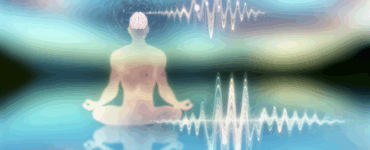 **alt_text:** A serene landscape with a meditating figure, brain waves, and soothing hues symbolizing mindfulness.