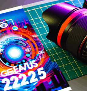 alt_text: "Vibrant cover for 'Genius Wave Discount Code 2025' with tech-inspired elements and bold design."