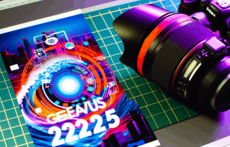 alt_text: "Vibrant cover for 'Genius Wave Discount Code 2025' with tech-inspired elements and bold design."