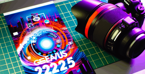 alt_text: "Vibrant cover for 'Genius Wave Discount Code 2025' with tech-inspired elements and bold design."